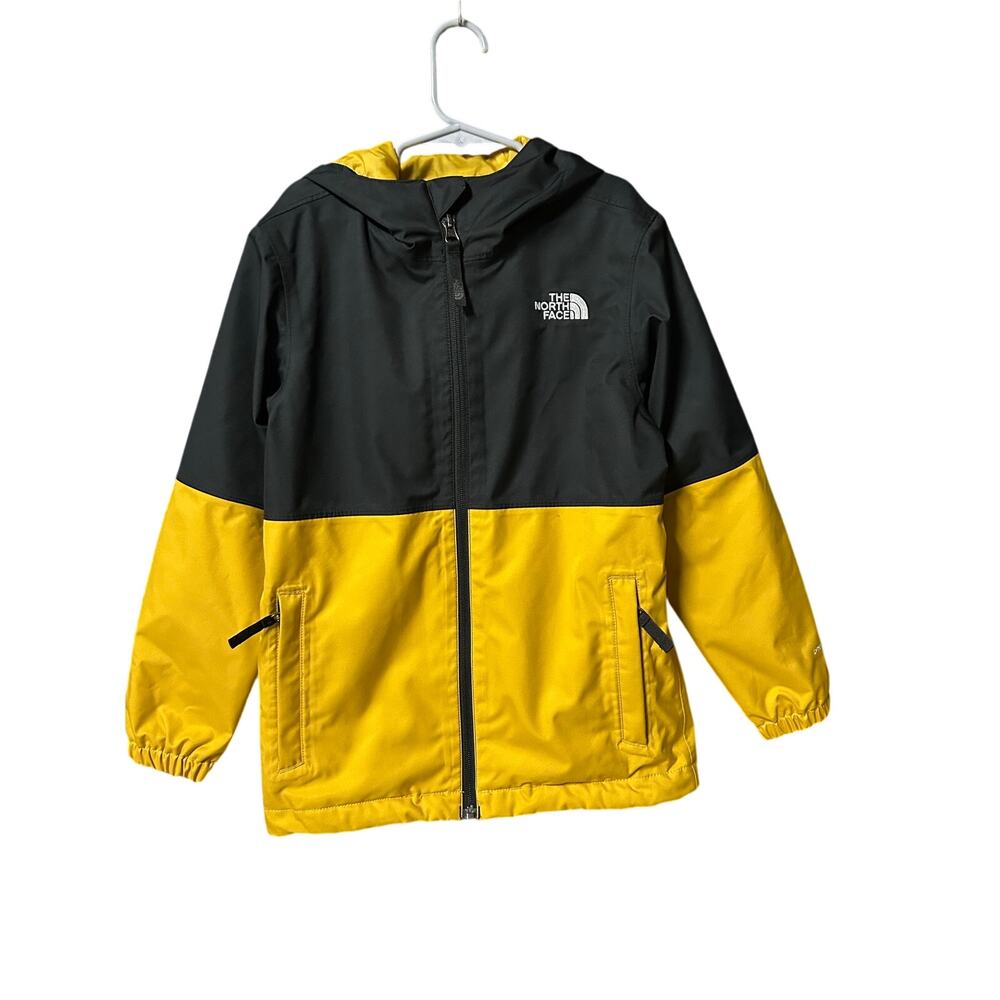 Kids Small 7-8 years The North Face Antora rain jacket in yellow and black